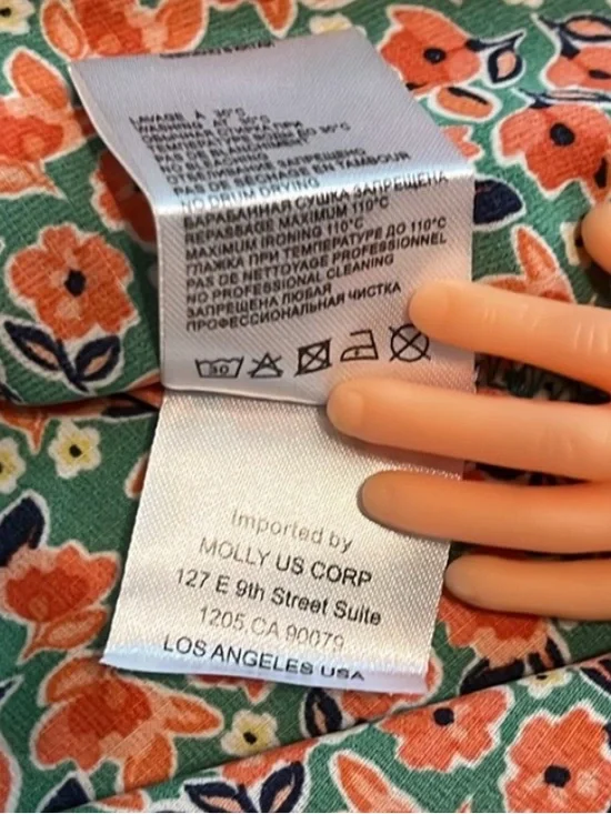 NWT Modcloth Molly Bracken Poised For Poppies Floral Ruffle Short Sleeve Dress - Picture 15 of 16